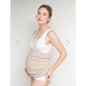 MATERNITY BELLY BAND WITH ROUCHED SIDES